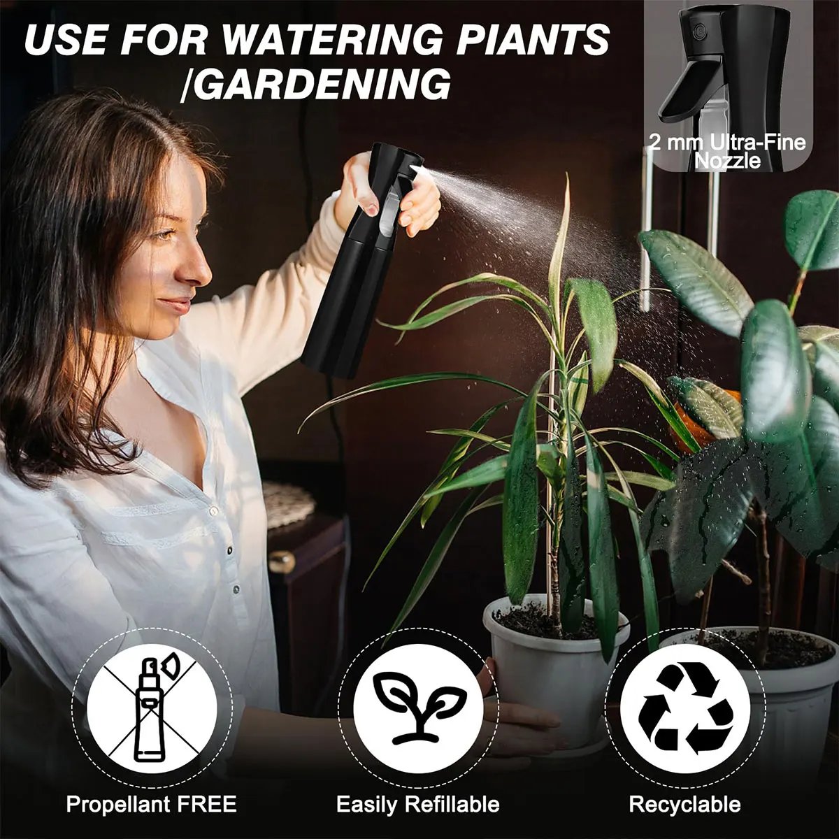 200ml Hair Continuous Spray Bottle Alcohol Bottle Makeup Spray Bottle Fine Mist Water Spray Bottle for Salons Barber Tools -LIU 200ml Hair Continuous Spray Bottle Alcohol Bottle Makeup Spray Bottle Fine Mist Water Spray Bottle for Salons Barber Tools -LIU