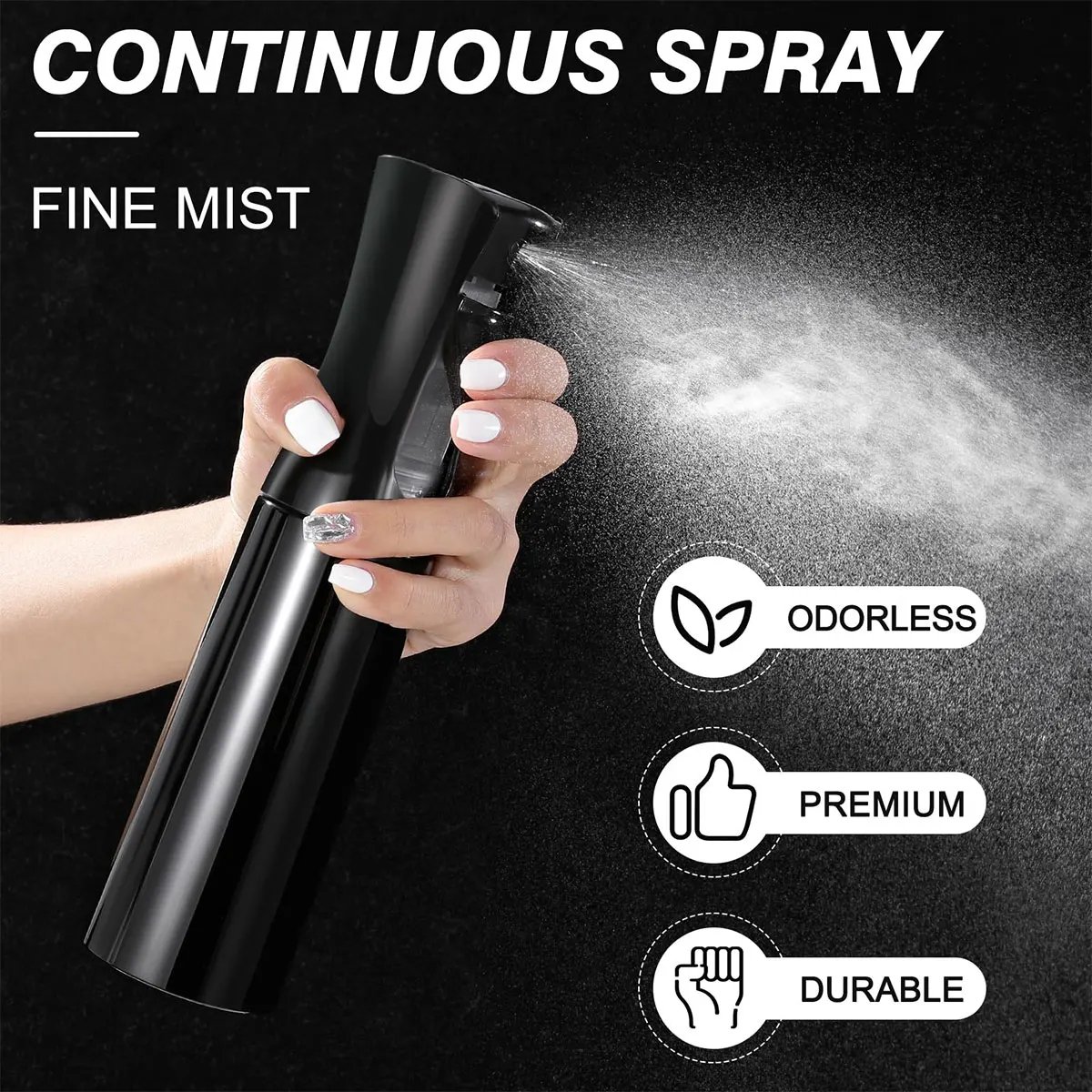 200ml Hair Continuous Spray Bottle Alcohol Bottle Makeup Spray Bottle Fine Mist Water Spray Bottle for Salons Barber Tools -LIU 200ml Hair Continuous Spray Bottle Alcohol Bottle Makeup Spray Bottle Fine Mist Water Spray Bottle for Salons Barber Tools -LIU