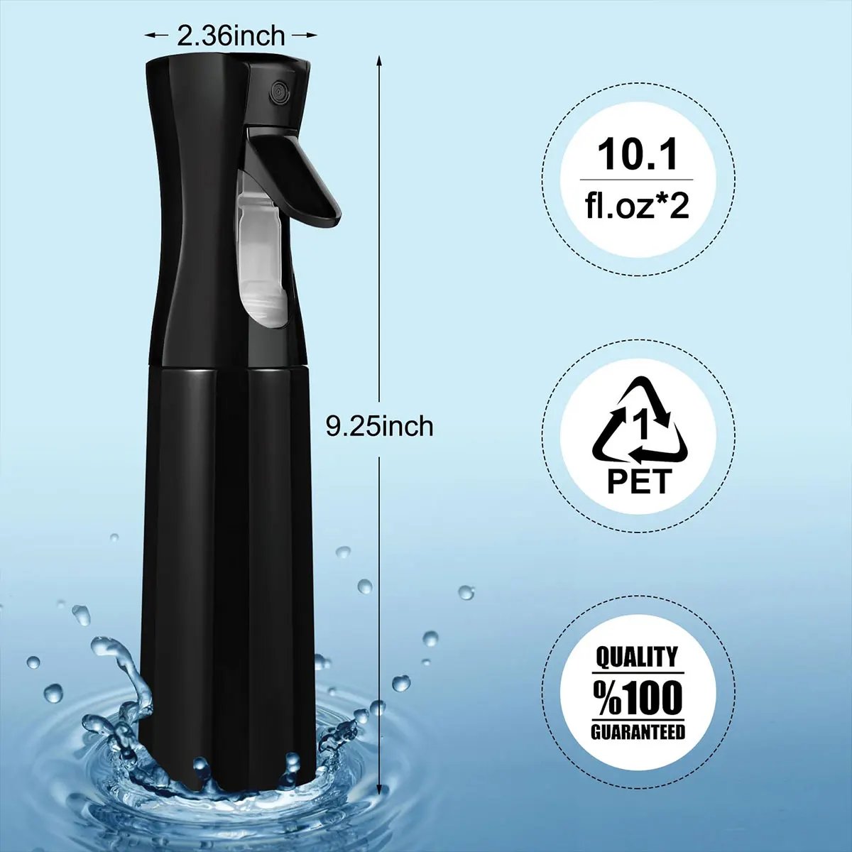200ml Hair Continuous Spray Bottle Alcohol Bottle Makeup Spray Bottle Fine Mist Water Spray Bottle for Salons Barber Tools -LIU 200ml Hair Continuous Spray Bottle Alcohol Bottle Makeup Spray Bottle Fine Mist Water Spray Bottle for Salons Barber Tools -LIU