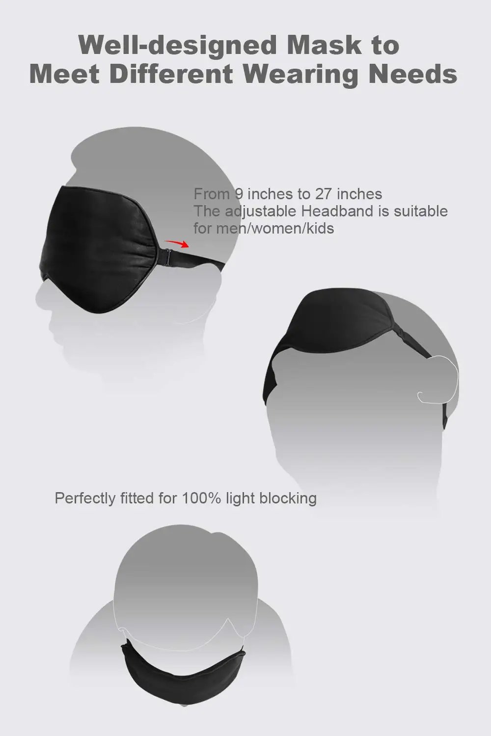 USB Heated Eye Mask Reusable USB Silk Steaming Eye Mask Eye Massager For Sleeping Eye Puffiness Anti Dark Circle Patch Eye Care