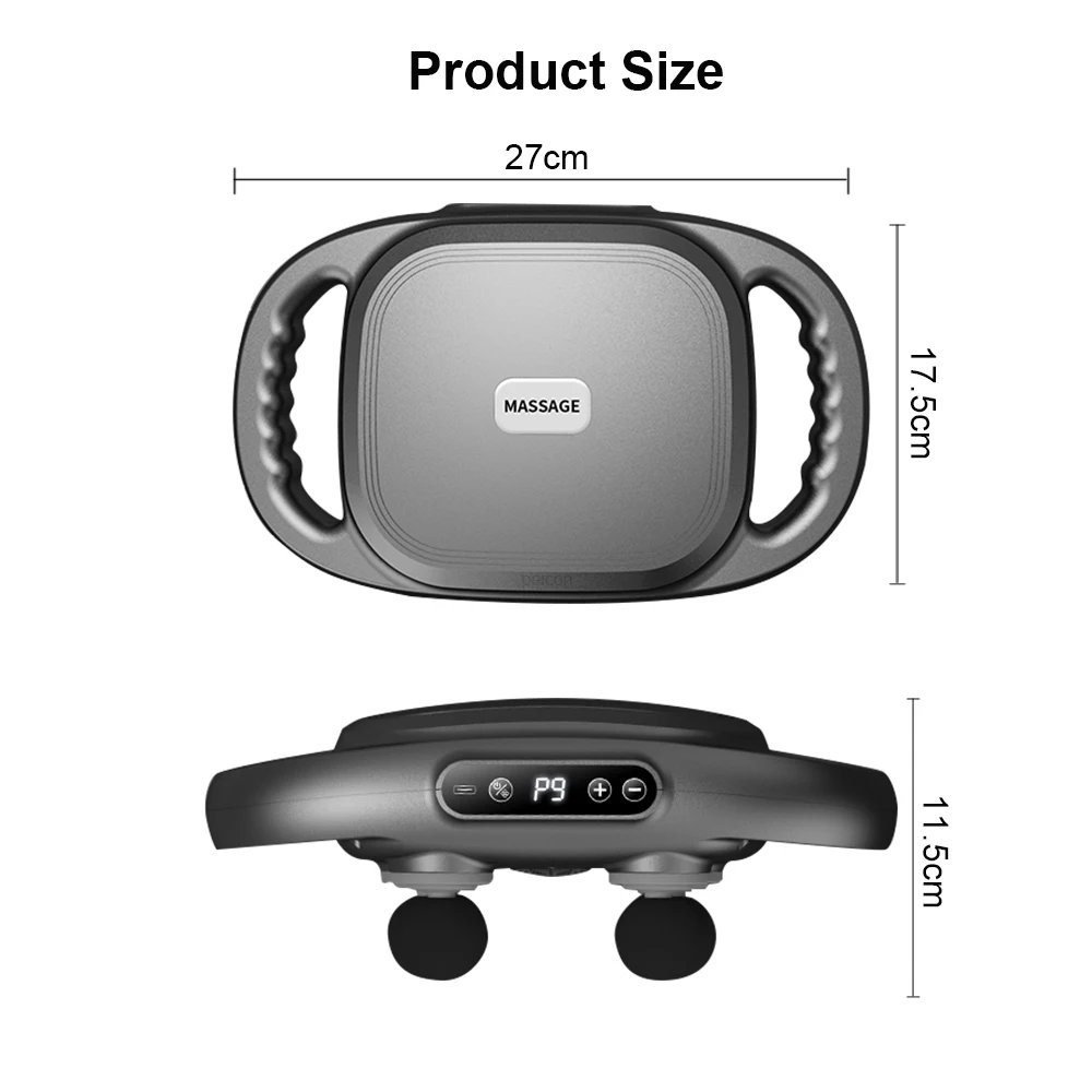 Fascia Gun 6 Heads Massage Gun Muscle Relaxation Electric Massager Body Massage Deep Tissue Muscle Relief Back Leg Neck