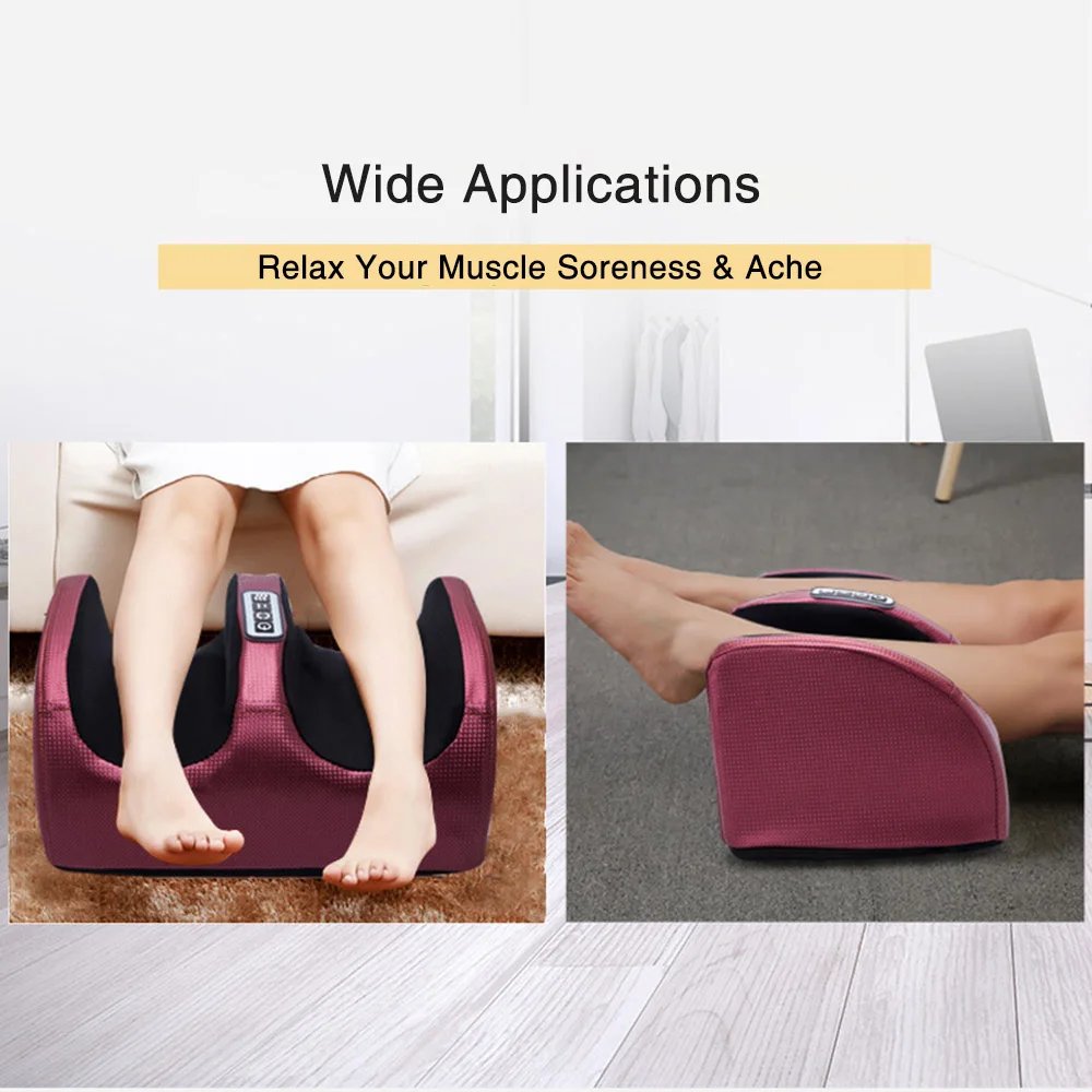 Electric Foot Massager Heating Therapy Hot Compression Shiatsu Kneading Roller Muscle Relaxation Pain Relief Foot Spa Machine Electric Foot Massager Heating Therapy Hot Compression Shiatsu Kneading Roller Muscle Relaxation Pain Relief Foot Spa Machine
