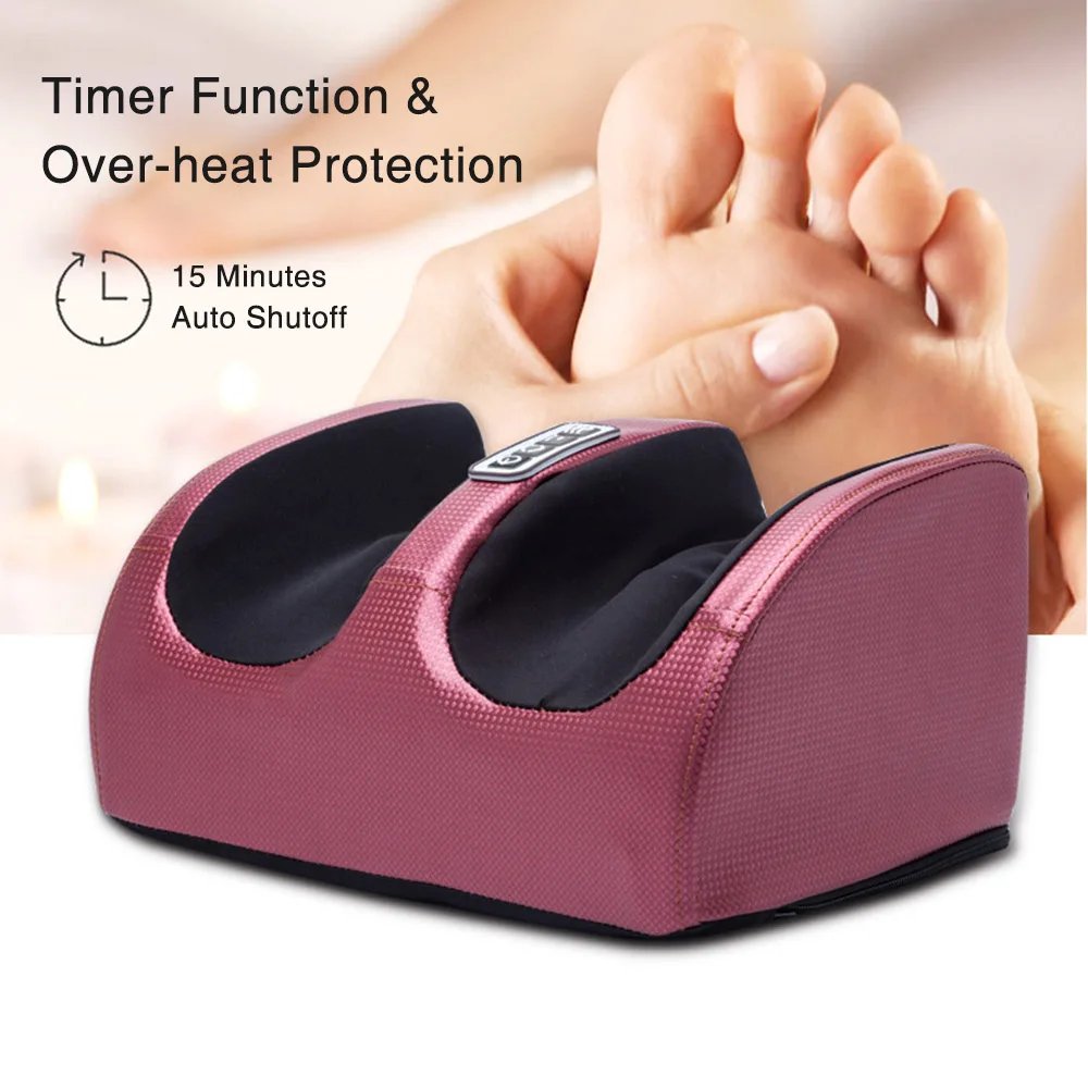 Electric Foot Massager Heating Therapy Hot Compression Shiatsu Kneading Roller Muscle Relaxation Pain Relief Foot Spa Machine Electric Foot Massager Heating Therapy Hot Compression Shiatsu Kneading Roller Muscle Relaxation Pain Relief Foot Spa Machine