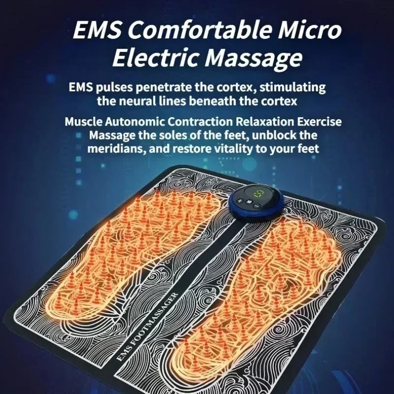 Electric EMS Foot Massager Pad Electrical Muscle Stimulation Foot Massager USB Charging Portable Electric EMS Foot Massager Pad Electrical Muscle Stimulation Foot Massager USB Charging Portable