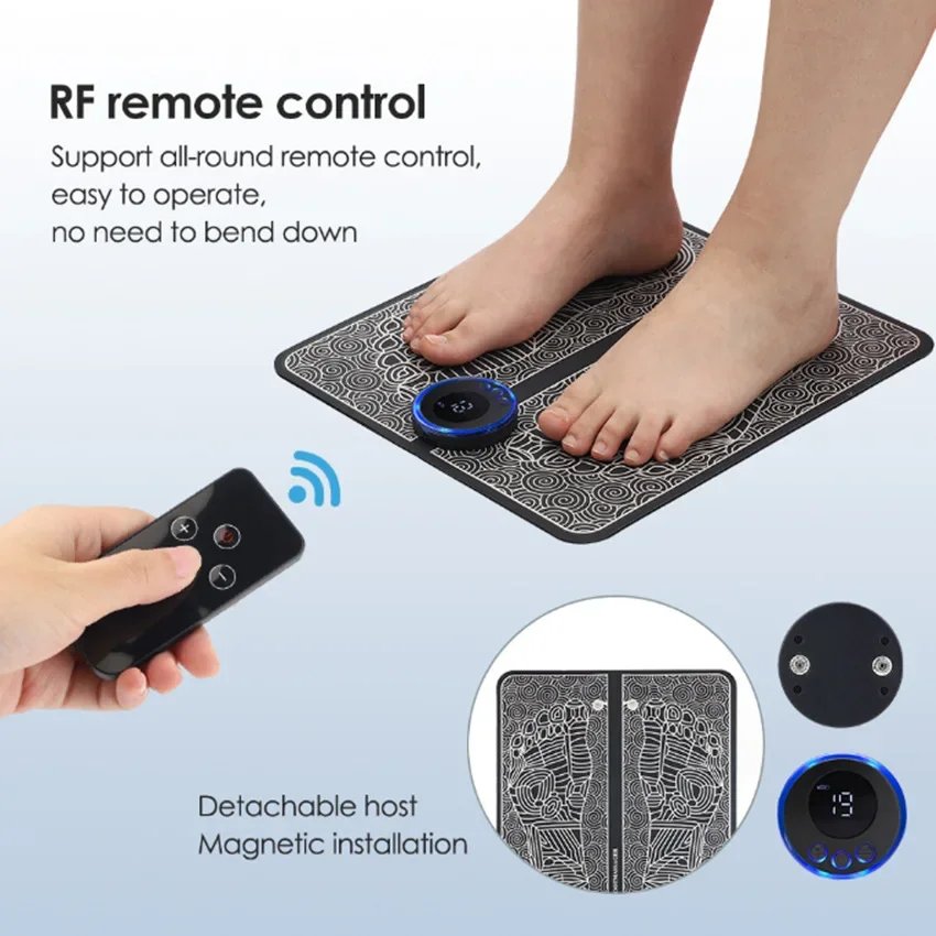 Electric EMS Foot Massager Pad Electrical Muscle Stimulation Foot Massager USB Charging Portable Electric EMS Foot Massager Pad Electrical Muscle Stimulation Foot Massager USB Charging Portable