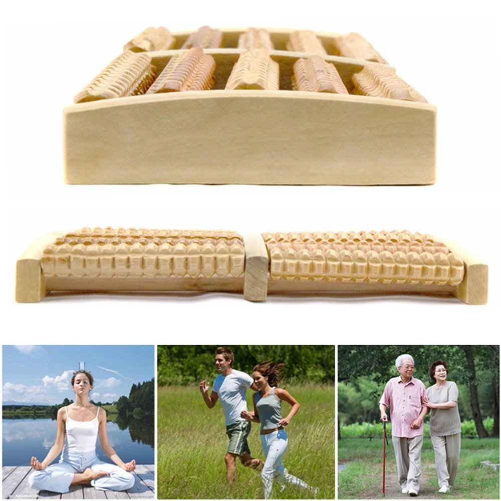 Wooden Foot Roller Wood Care Massage Reflexology Muscle Relax Relief Massager Spa Gift Anti Cellulite Foot Massager Care Tools Wooden Foot Roller Wood Care Massage Reflexology Muscle Relax Relief Massager Spa Gift Anti Cellulite Foot Massager Care Tools