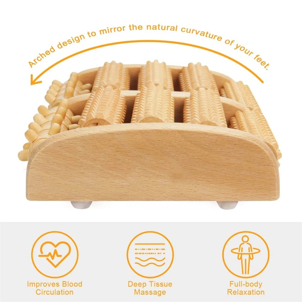 Wooden Foot Roller Wood Care Massage Reflexology Muscle Relax Relief Massager Spa Gift Anti Cellulite Foot Massager Care Tools Wooden Foot Roller Wood Care Massage Reflexology Muscle Relax Relief Massager Spa Gift Anti Cellulite Foot Massager Care Tools