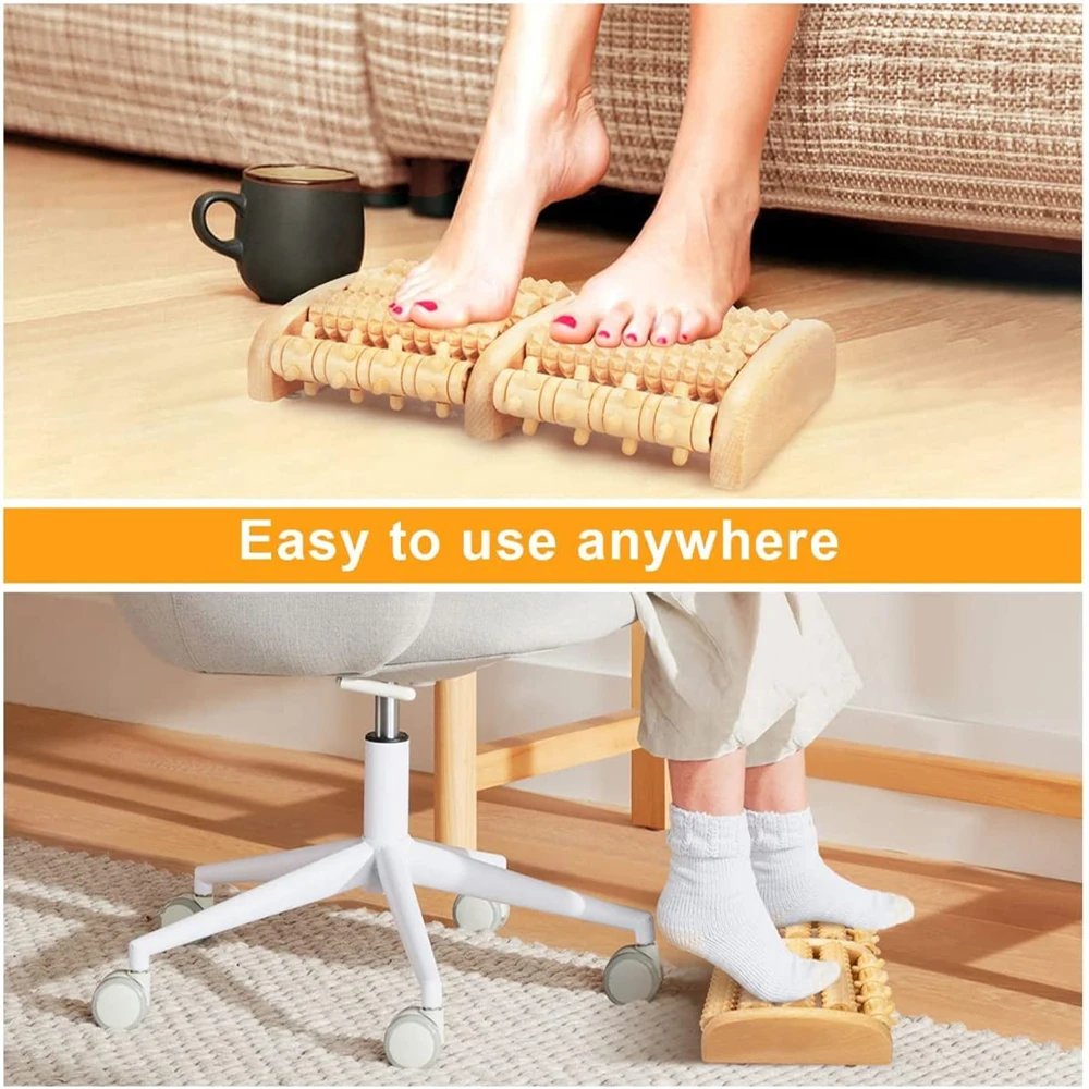Wooden Foot Roller Wood Care Massage Reflexology Muscle Relax Relief Massager Spa Gift Anti Cellulite Foot Massager Care Tools Wooden Foot Roller Wood Care Massage Reflexology Muscle Relax Relief Massager Spa Gift Anti Cellulite Foot Massager Care Tools