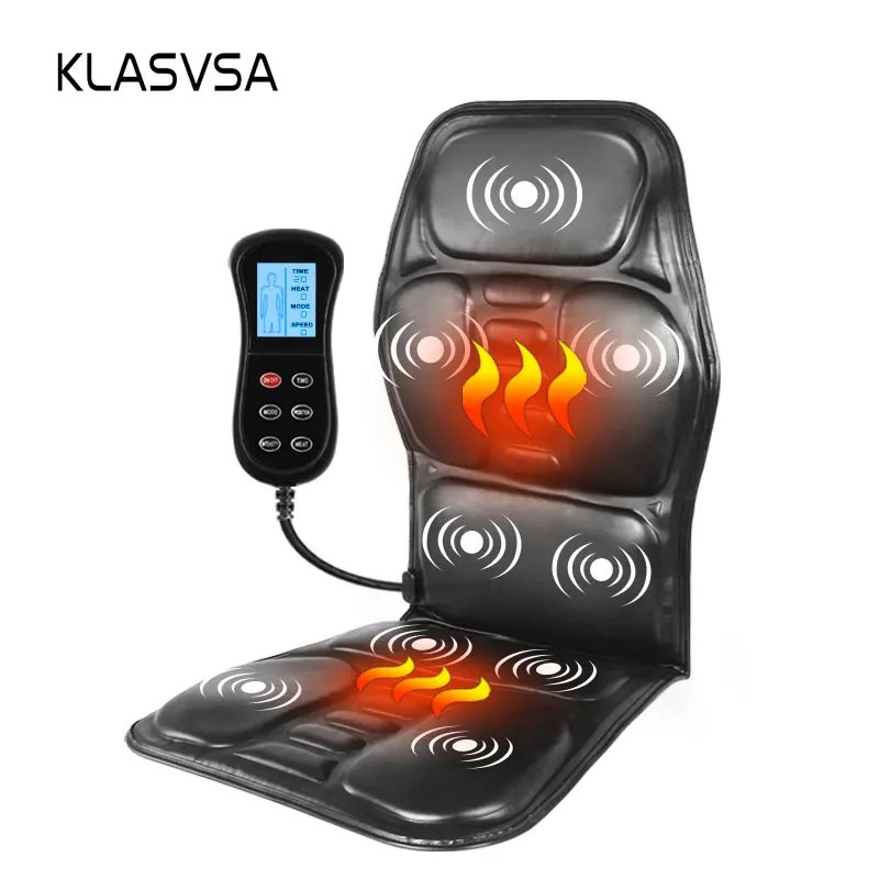 KLASVSA Electric Back Massager Massage Chair Cushion Heating Vibrator Car Home Office Lumbar Neck Mattress Pain Relief KLASVSA Electric Back Massager Massage Chair Cushion Heating Vibrator Car Home Office Lumbar Neck Mattress Pain Relief