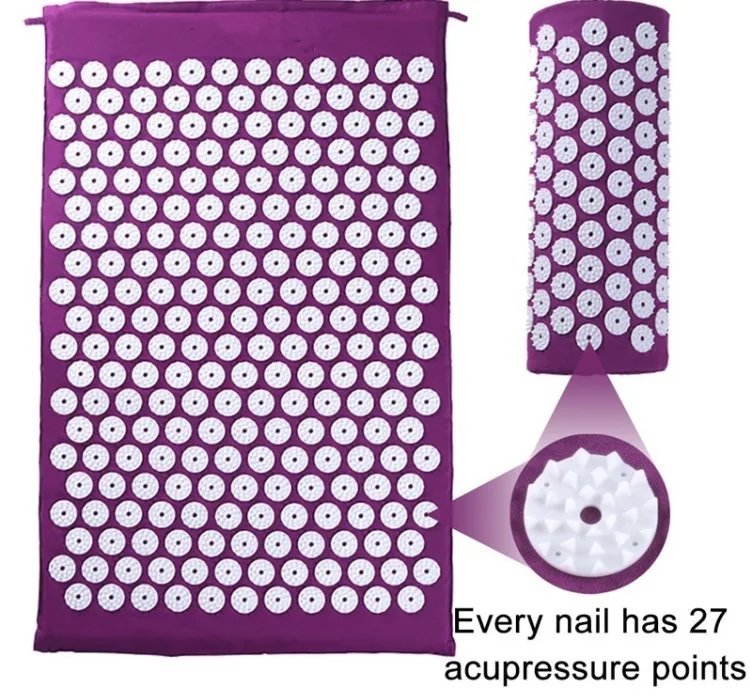 1PC/SET Massager Cushion Acupressure Mat Pillow Relieve Stress Back Pain Massage for Acupuncture Yoga Muscle Relaxation