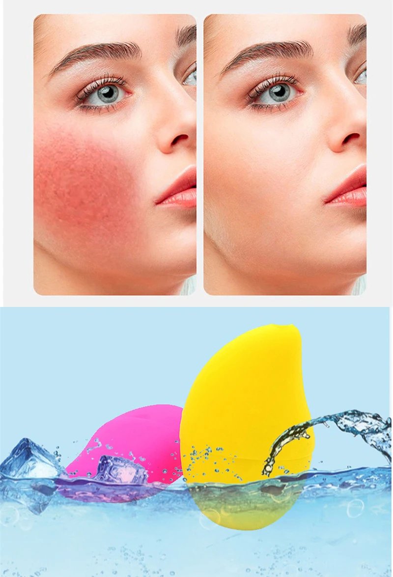 Reusable Ice Ball Massage Roller Physical Cooling Eliminate Swelling Contouring Sunburn Repair Ice Globe Face Lifting Massager