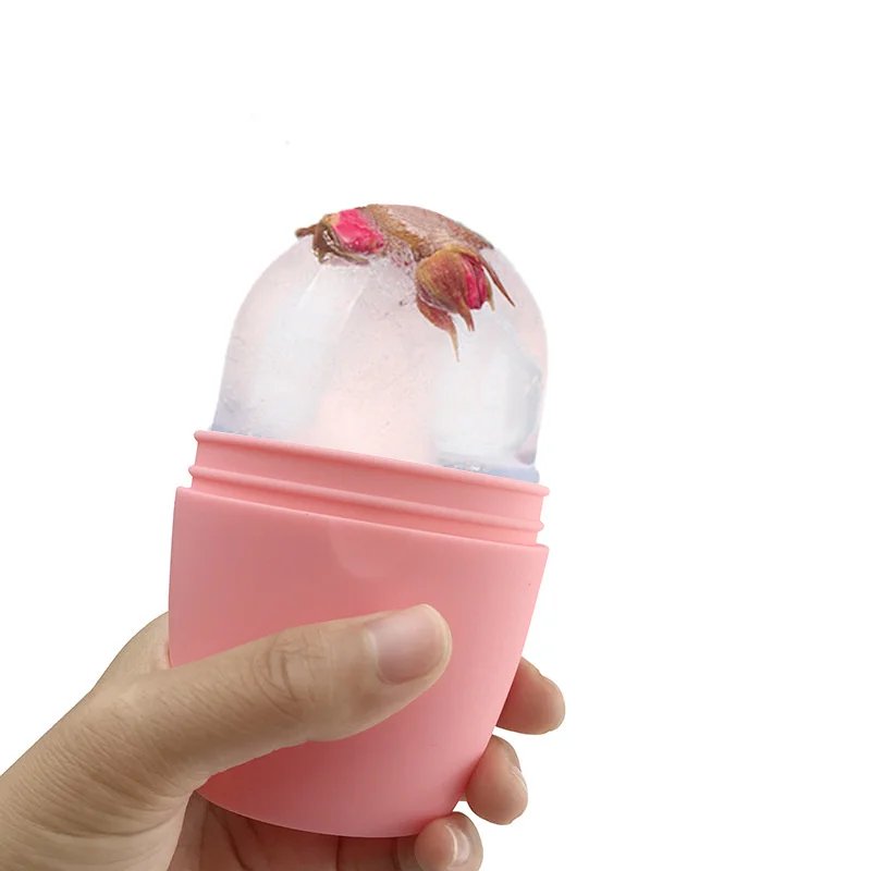Reusable Ice Ball Massage Roller Physical Cooling Eliminate Swelling Contouring Sunburn Repair Ice Globe Face Lifting Massager