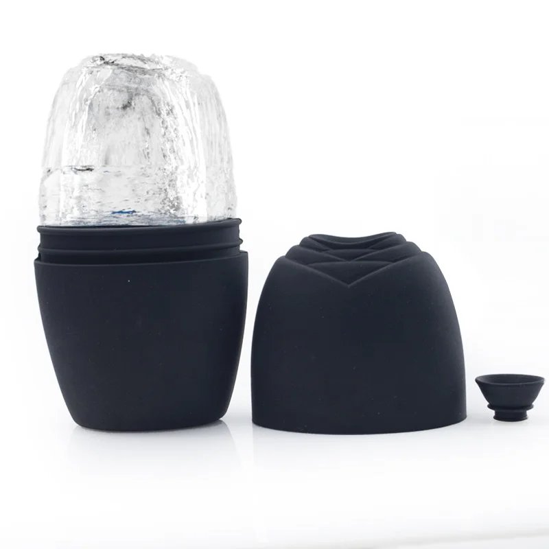 Reusable Ice Ball Massage Roller Physical Cooling Eliminate Swelling Contouring Sunburn Repair Ice Globe Face Lifting Massager