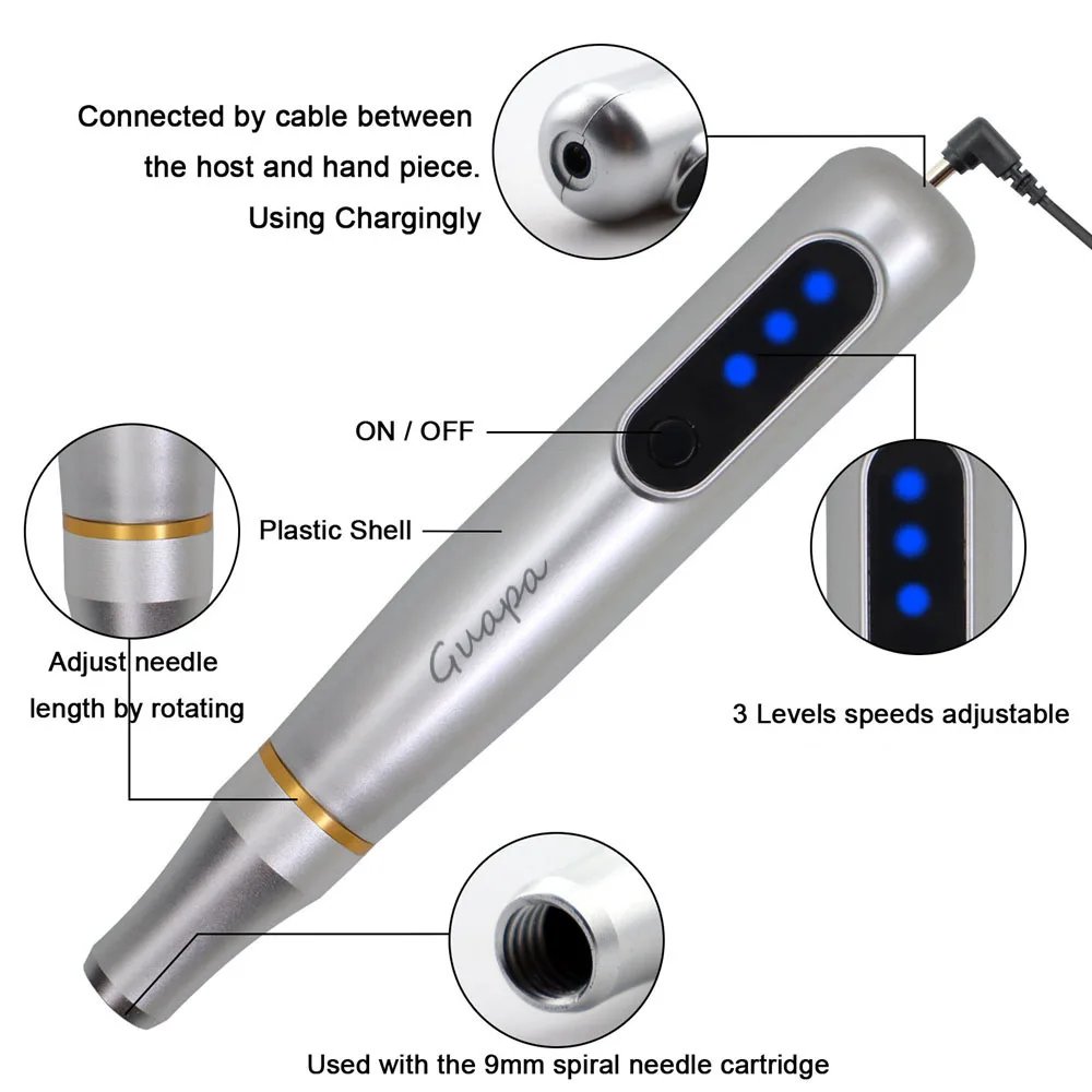 2021 Multifunctional Microshading Tattoo Pen Professional Permanent Makeup Device Digital Tattoo Machine For Eyebrow Lips Tattoo