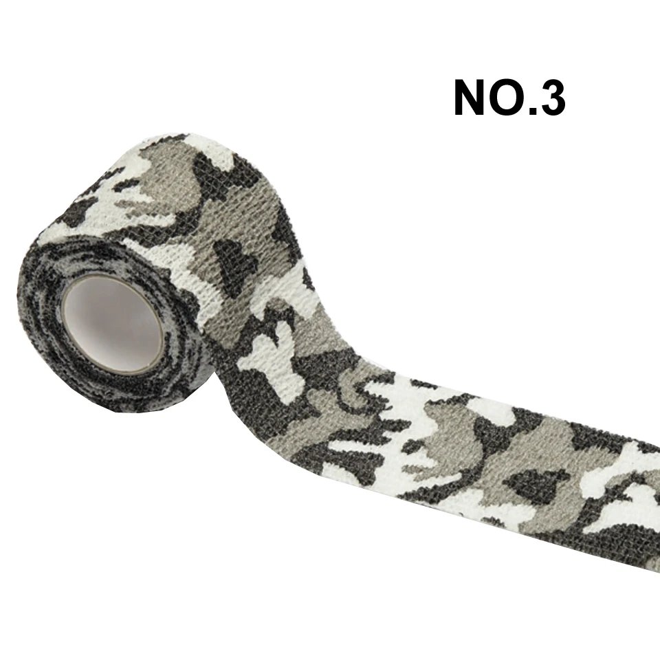 1 Roll Disposable Self-adhesive Flex Elastic Camouflage Bandage Tape For Tattoo Handle Grip Tube Wrap Elbow Stick 5*450