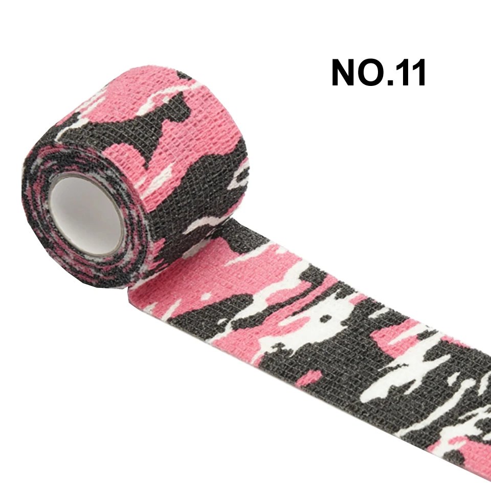 1 Roll Disposable Self-adhesive Flex Elastic Camouflage Bandage Tape For Tattoo Handle Grip Tube Wrap Elbow Stick 5*450