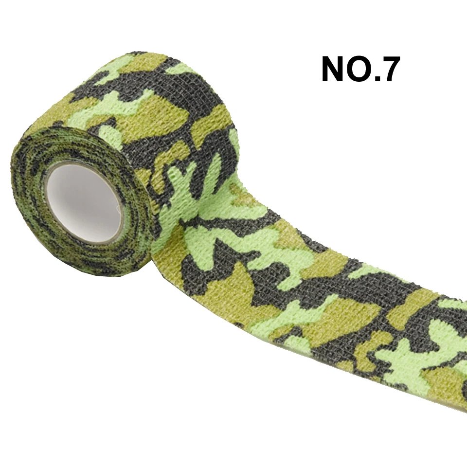 1 Roll Disposable Self-adhesive Flex Elastic Camouflage Bandage Tape For Tattoo Handle Grip Tube Wrap Elbow Stick 5*450