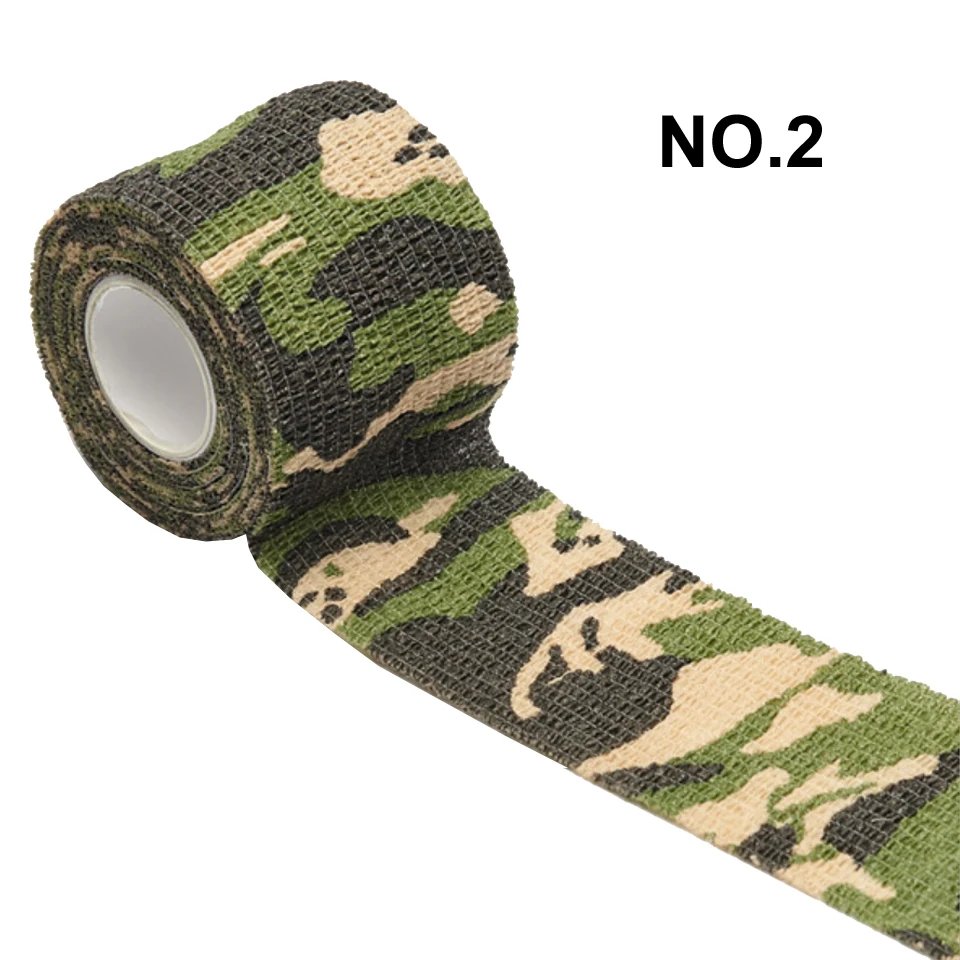 1 Roll Disposable Self-adhesive Flex Elastic Camouflage Bandage Tape For Tattoo Handle Grip Tube Wrap Elbow Stick 5*450