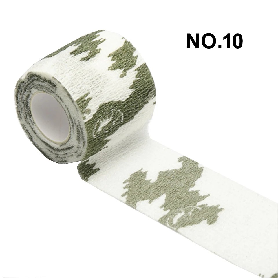 1 Roll Disposable Self-adhesive Flex Elastic Camouflage Bandage Tape For Tattoo Handle Grip Tube Wrap Elbow Stick 5*450