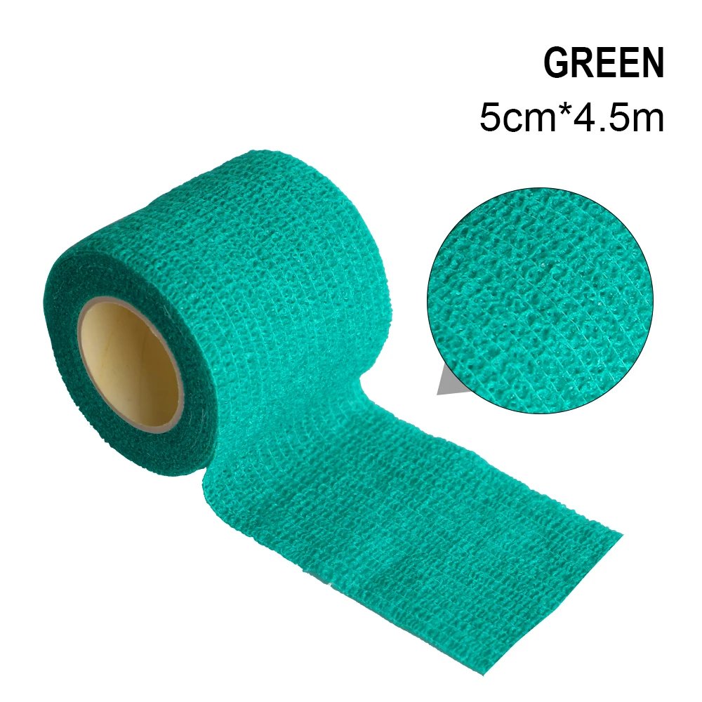 1pc 5*450cm Disposable Tattoo Machine Self-adhesive Flex Elastic Camouflage Bandage Grip Tube Wrap Elbow Stick Tape Accessory