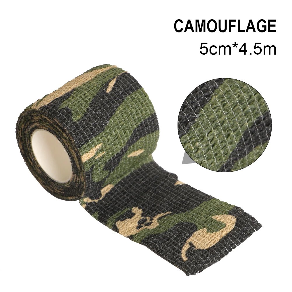 1pc 5*450cm Disposable Tattoo Machine Self-adhesive Flex Elastic Camouflage Bandage Grip Tube Wrap Elbow Stick Tape Accessory