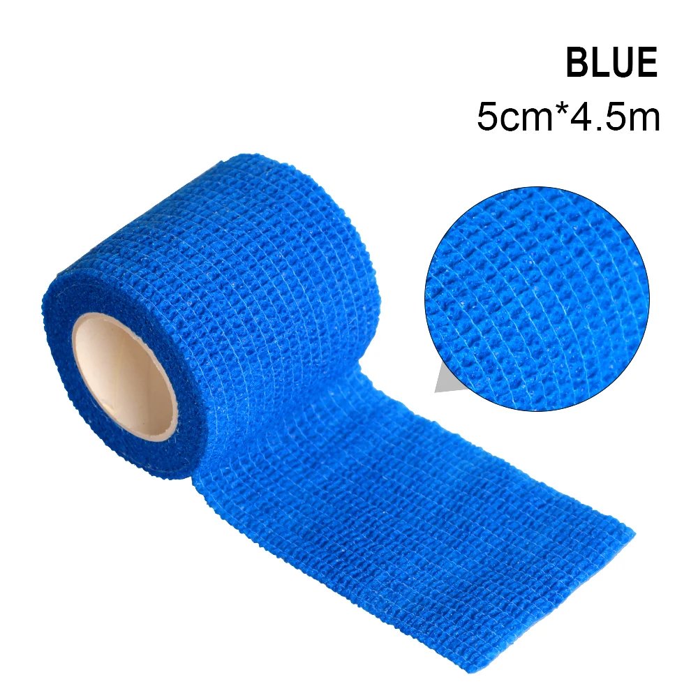1pc 5*450cm Disposable Tattoo Machine Self-adhesive Flex Elastic Camouflage Bandage Grip Tube Wrap Elbow Stick Tape Accessory