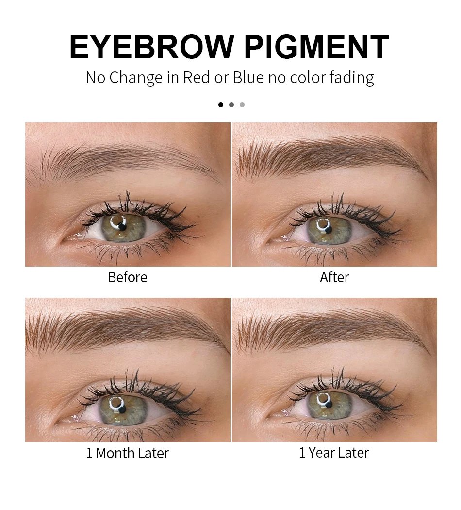 AIMOOSI 3ml Microblading Tattoo Pigments Paint Ink For Eyeliner Lips Eyebrows Semi Permanent Body Art Gloss Tint Makeup Airbrush