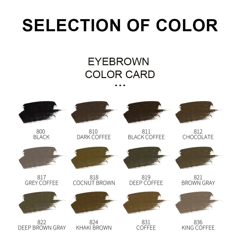 AIMOOSI 3ml Tattoo Microblading Paint Ink Pigment For Semi Permanent Body Eyebrows Eyeliner Lip Tint Makeup Consumables Supplies