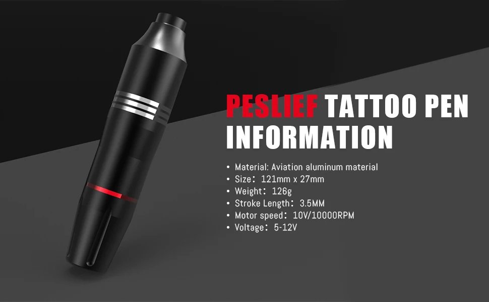 Professional Wireless Rotary Tattoo Machine Kit with 10Pcs Cartridge Needles Complete Set for Tattoo Artists and Beginners