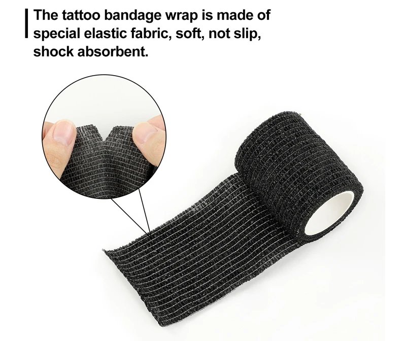 1 Set Hand Poke Pen and Stick Tool Tattoo Needle Holder Tattoo Ink Cup Pigment Glover Grommet Bandage Kit