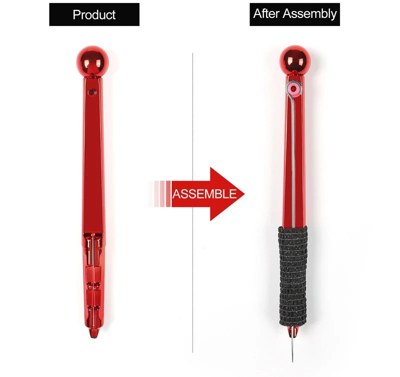 1 Set Hand Poke Pen and Stick Tool Tattoo Needle Holder Tattoo Ink Cup Pigment Glover Grommet Bandage Kit