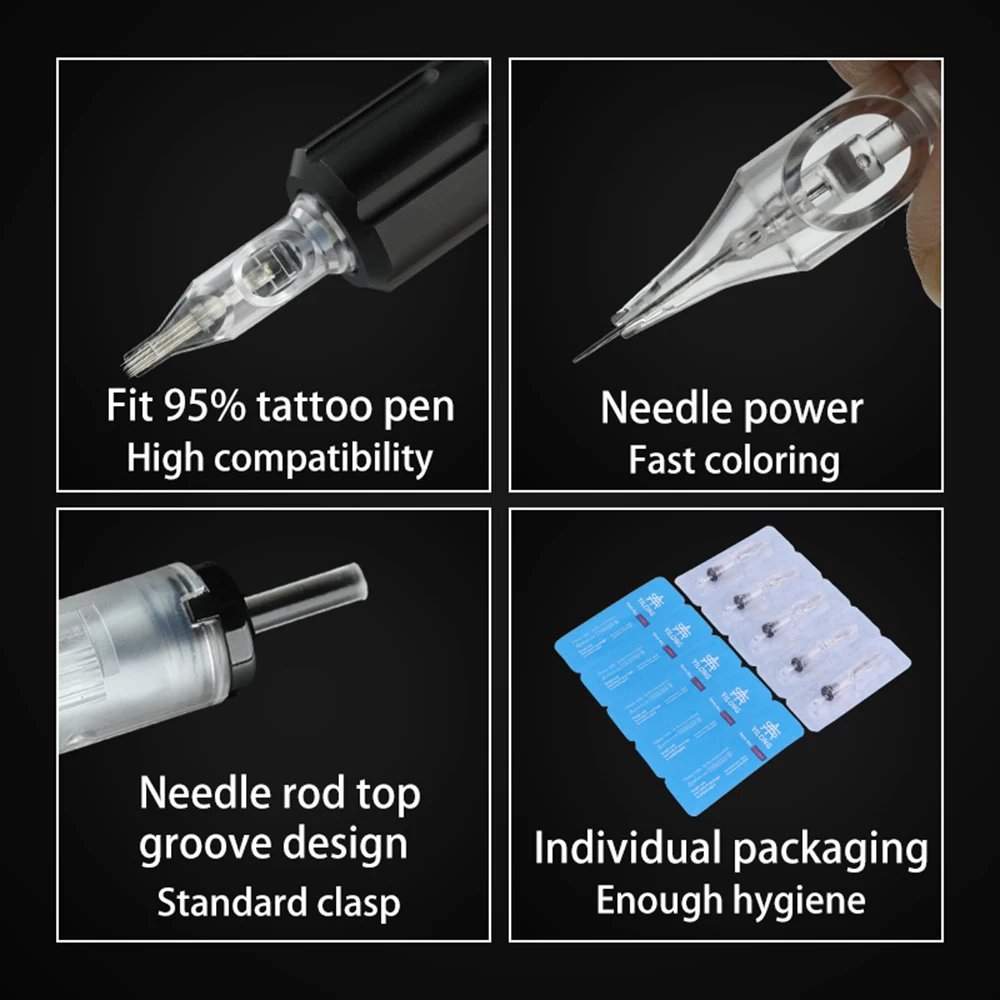 YILONG 20/50pcs Individual Package MIX Tattoo Cartridge Needle RM RL Series For Tattoo Machine Pen Needle Accessories YILONG 20/50pcs Individual Package MIX Tattoo Cartridge Needle RM RL Series For Tattoo Machine Pen Needle Accessories