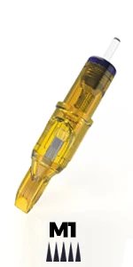 10pcs Yellow Dragonfly Tattoo Cartridge Needle 1 3 5 7 9 11 13 14 15 RL RM RS M1 For Tattoo Machine Pen Needle Accessories