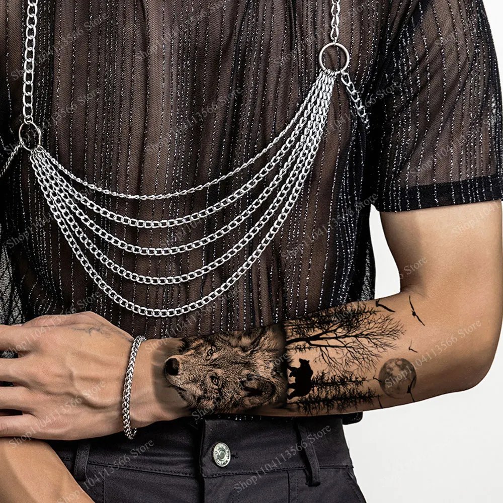 Black Forest Animal Temporary Tattoos for Men Women Waterproof Tiger Wolf Lion Fake Tattoo for Hand Arm Body Decor Black Forest Animal Temporary Tattoos for Men Women Waterproof Tiger Wolf Lion Fake Tattoo for Hand Arm Body Decor