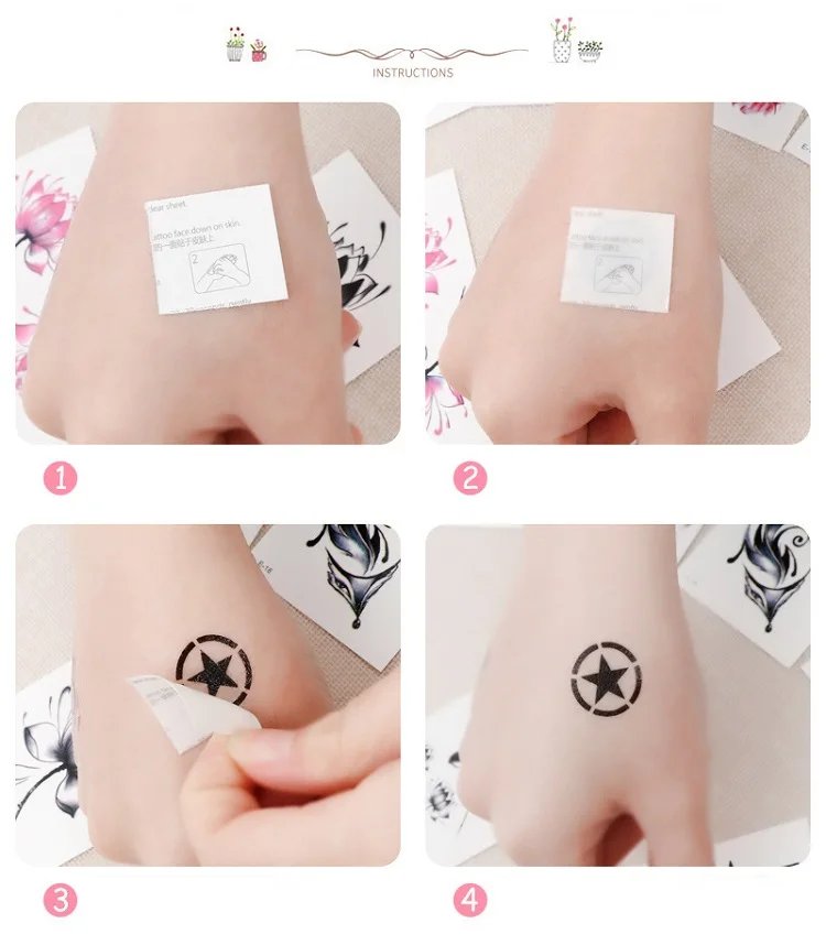 10PCS New Tattoos for Children Transfer Tattoos for Kids Mini Waterproof Tattoos Festival Glitters Face Unicorn Animals Stickers