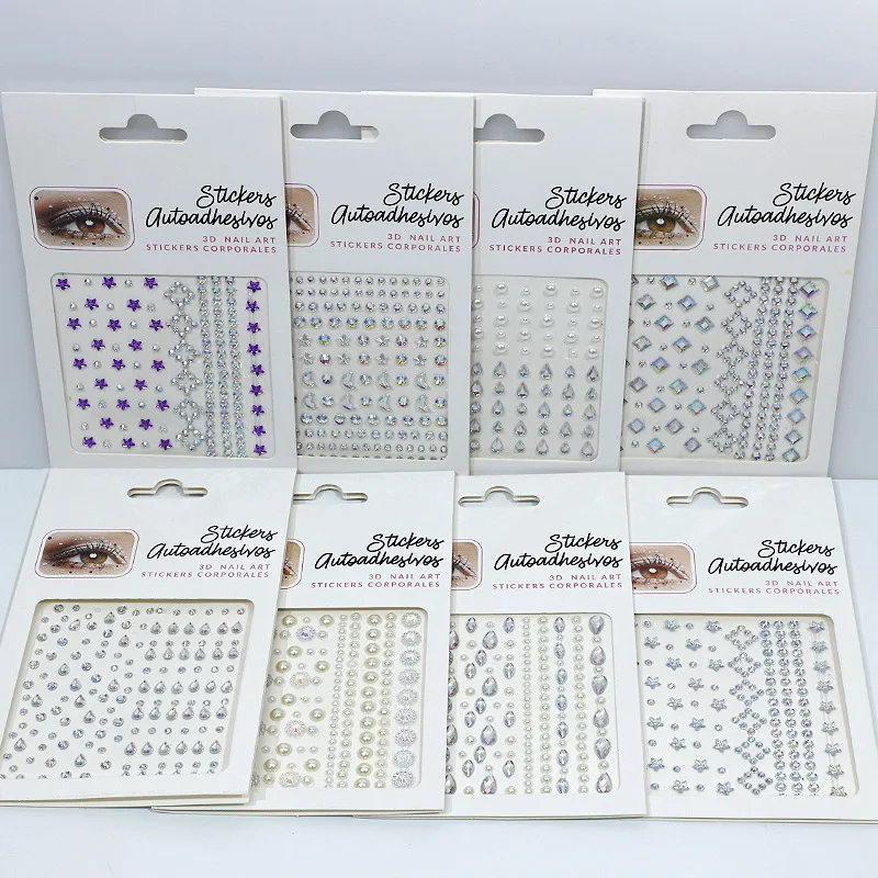 Karsyngirl 1 Sheet Eye Body Face Gems Jewels Rhinestone Stickers Self Adhesive Crystal Rainbow Makeup Diamonds Face Stick Gems Karsyngirl 1 Sheet Eye Body Face Gems Jewels Rhinestone Stickers Self Adhesive Crystal Rainbow Makeup Diamonds Face Stick Gems