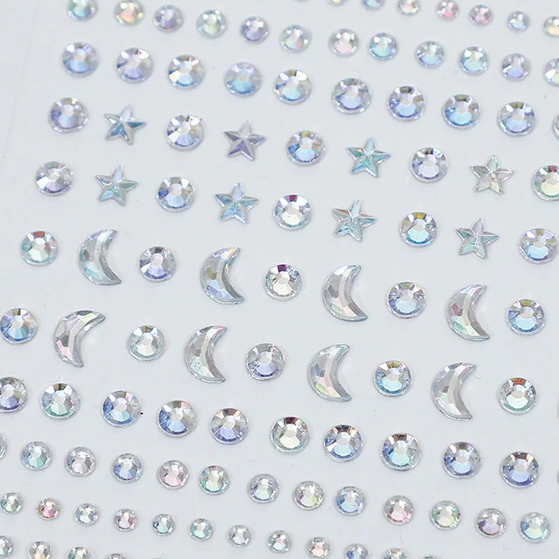 Karsyngirl 1 Sheet Eye Body Face Gems Jewels Rhinestone Stickers Self Adhesive Crystal Rainbow Makeup Diamonds Face Stick Gems Karsyngirl 1 Sheet Eye Body Face Gems Jewels Rhinestone Stickers Self Adhesive Crystal Rainbow Makeup Diamonds Face Stick Gems