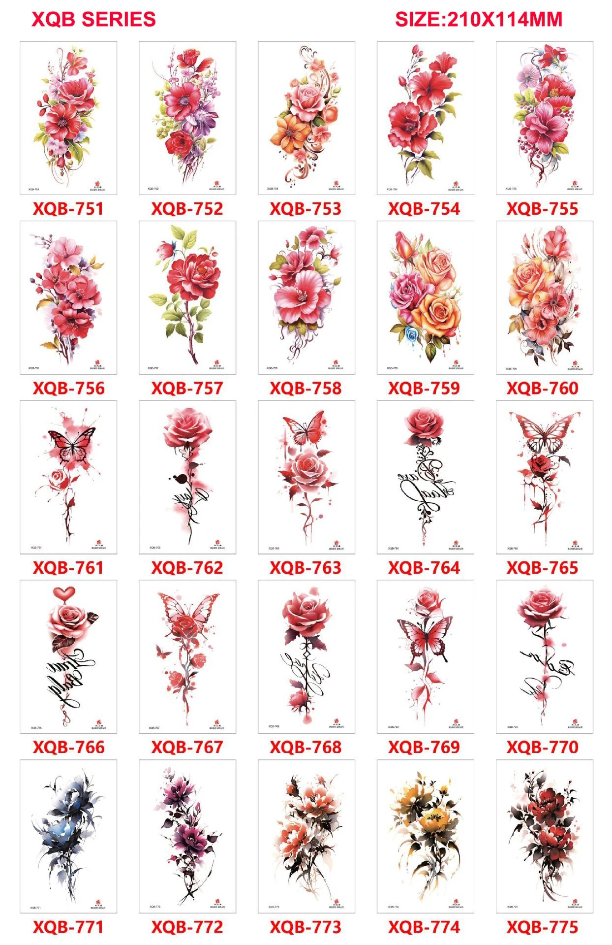 Tiger King Flower Fake Women Tattoo Waterproof Temporary Sticker Flash Animal Fox Wolf Clock Arm Art Beauty Totem Sexy Paint