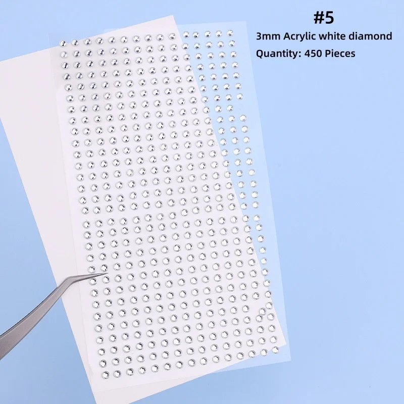 Mix 2mm/3/mm4mm Hair Pearls Stick on Self Adhesive Pearls Stickers Face Pearls Stickers for Hair Face Makeup Nail DIY Crafts