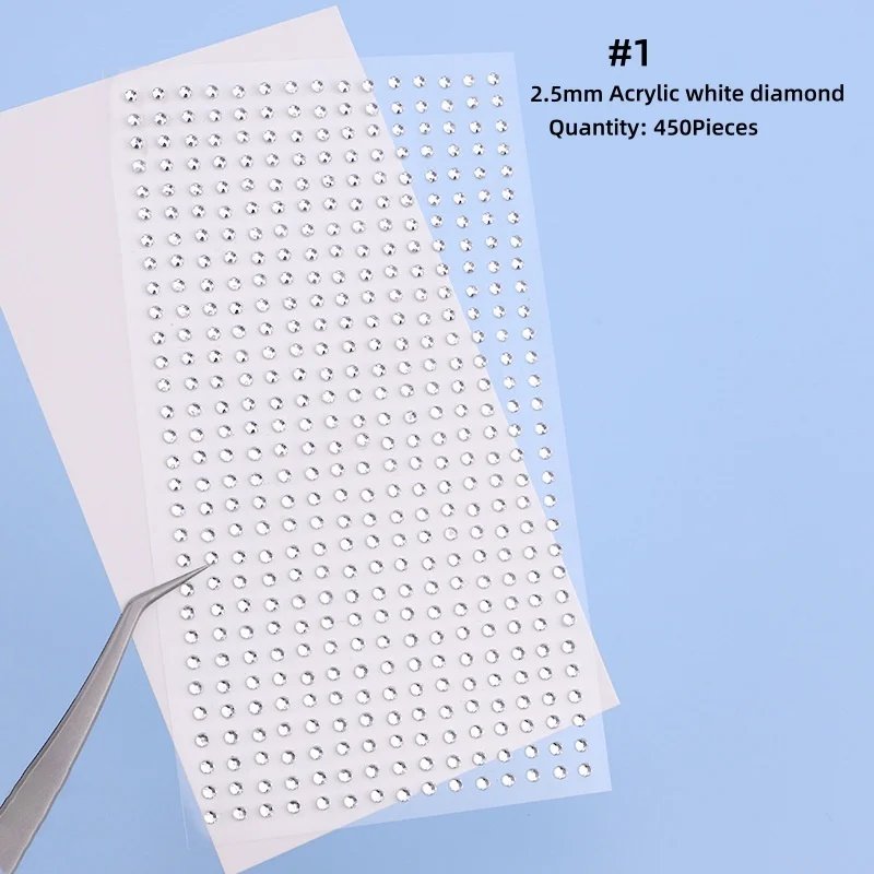 Mix 2mm/3/mm4mm Hair Pearls Stick on Self Adhesive Pearls Stickers Face Pearls Stickers for Hair Face Makeup Nail DIY Crafts