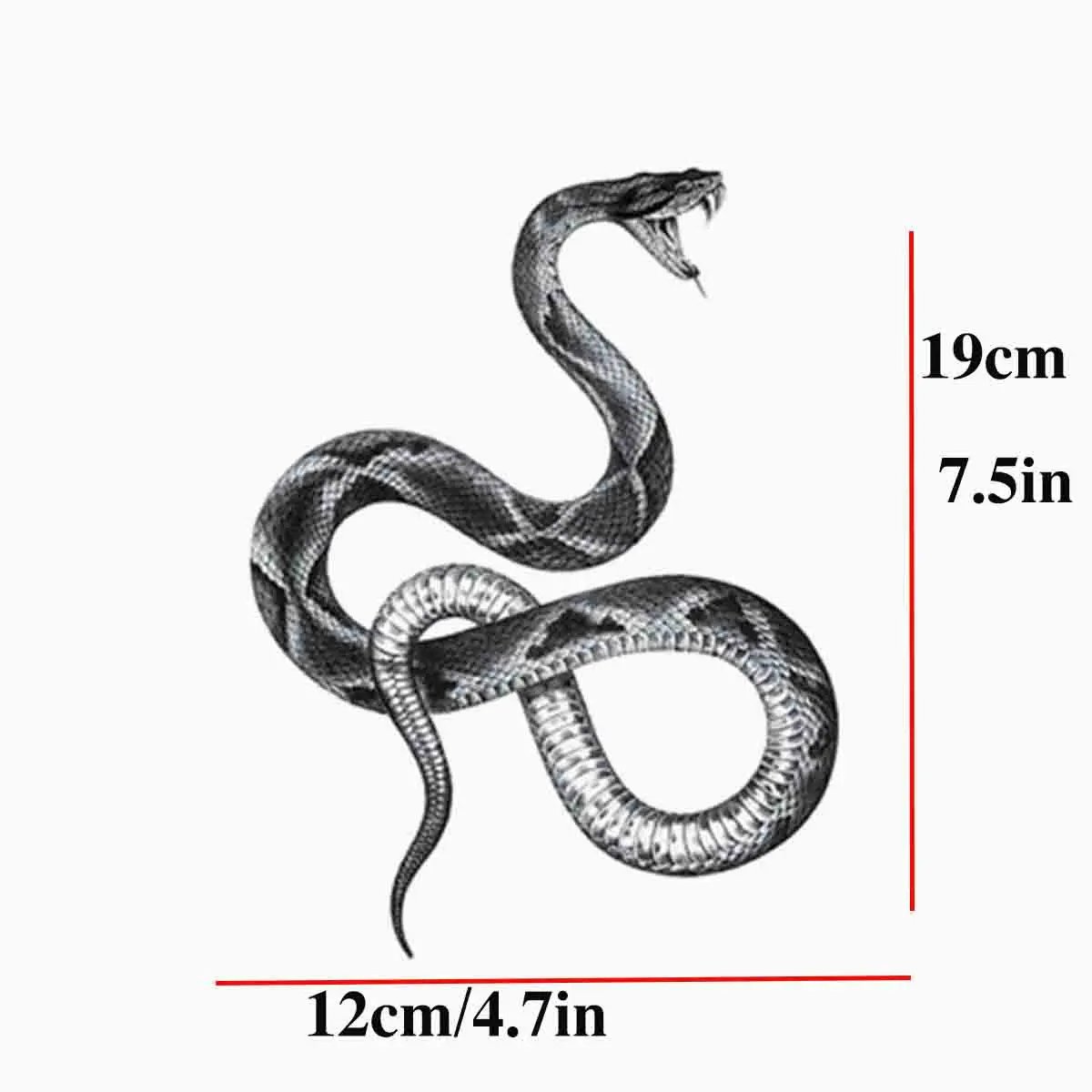 fake tattoo sticker snake sexy animal arm sleeve temporary tattoos waterproof body art for men women tattoo water transfer sheet