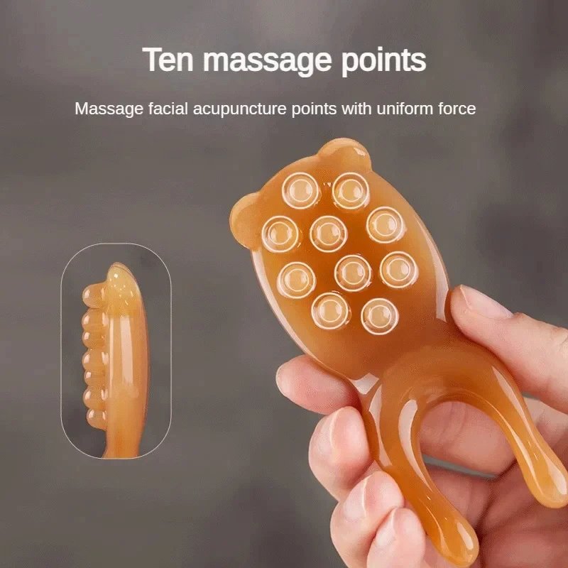 Skin Scraping Resin Guasha Massage Board Face Eye SPA Massager Plate ​For Neck Back Body Legs Hands Promote Blood Circulation