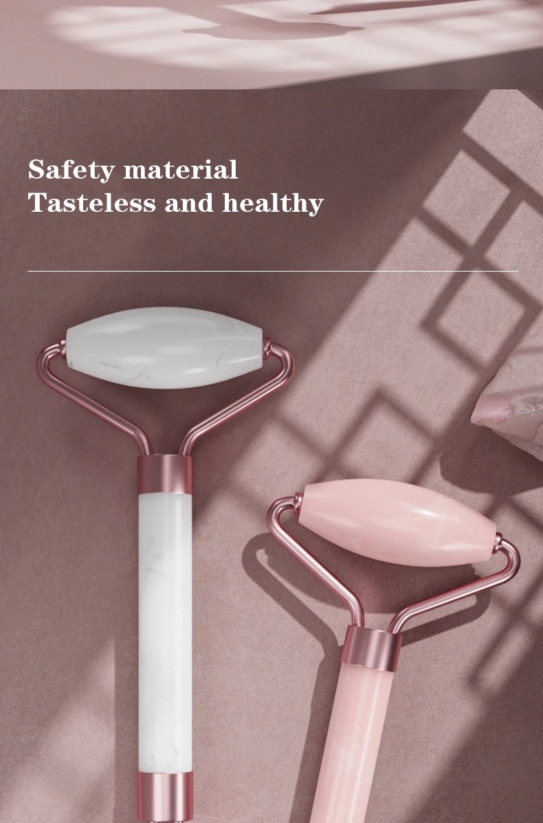 2pcs/set Face Spa Neck Massager For Face Roller Gua Sha Scraper Board Lift Up Wrinkle Remover Eye Care Resin Guasha Set