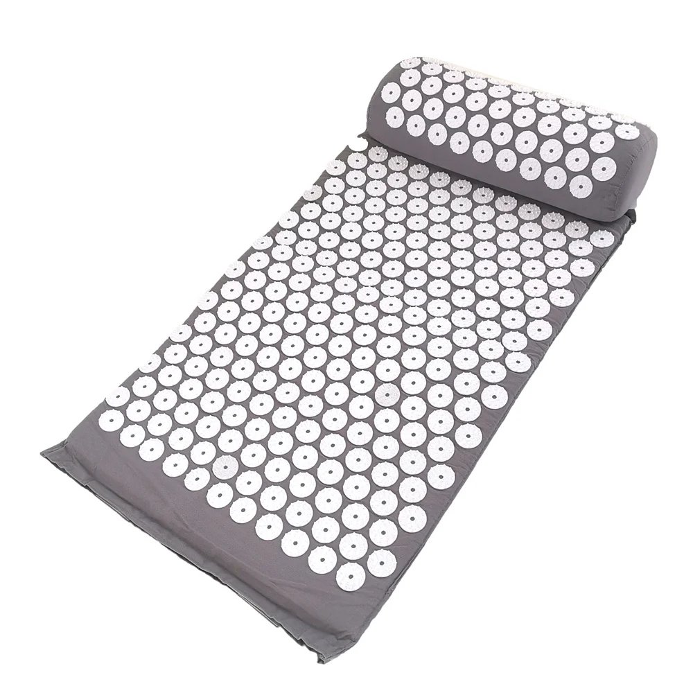 Massager Cushion Massage Yoga Mat Acupressure Relieve Pain Stress Back Body Pain Spike Mat Acupuncture Mat and Pillow Set