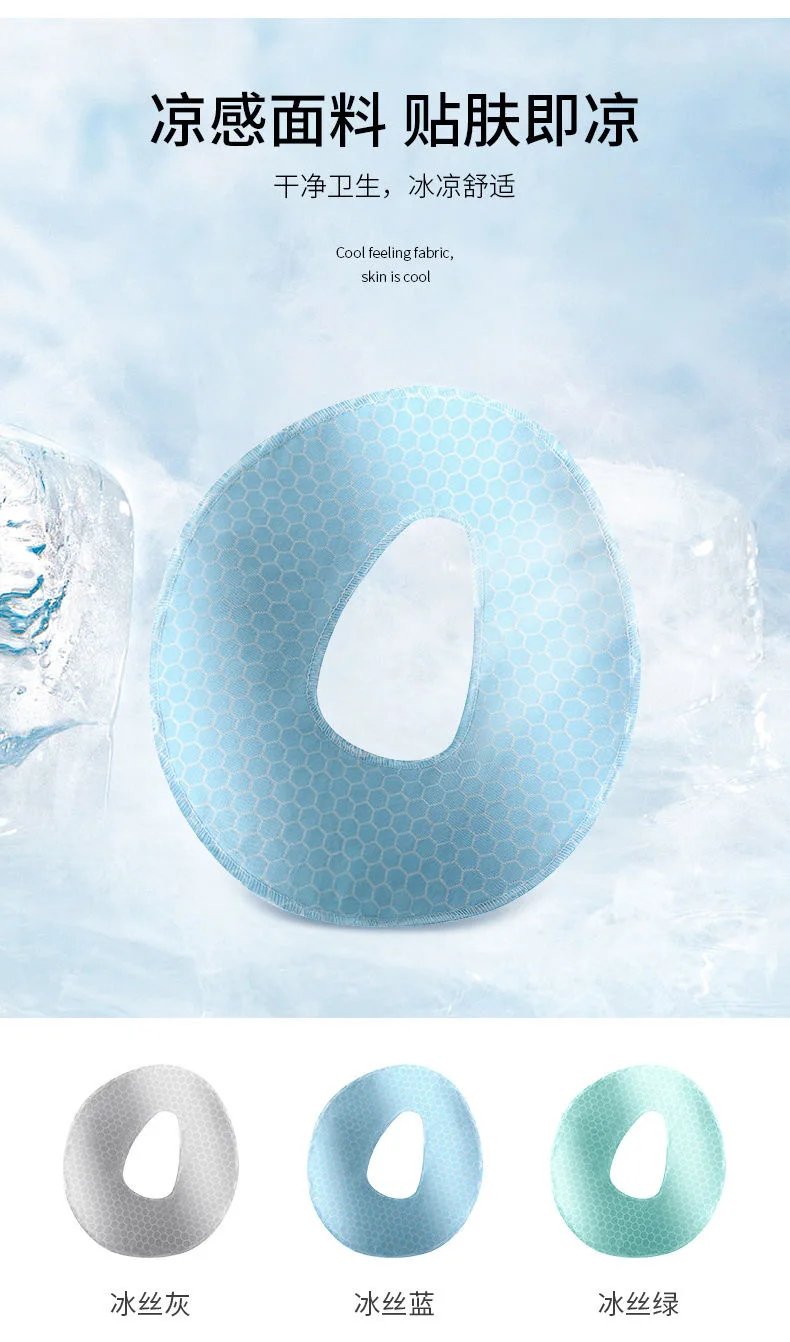 Ergonomics Lying Down Pillow Memory Foam Breathable Head Rest Support Pillow Body Massage Face Rest Pillow for Beauty Salon