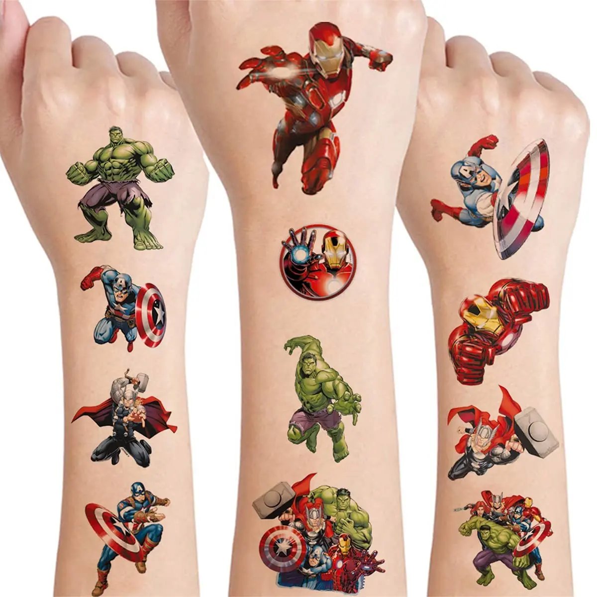 4Pcs/set Disney Avengers Tattoo Stickers Waterproof Original Princess Sofia Sticker Birthday Party Supplies Decoration Kids Gift 4Pcs/set Disney Avengers Tattoo Stickers Waterproof Original Princess Sofia Sticker Birthday Party Supplies Decoration Kids Gift