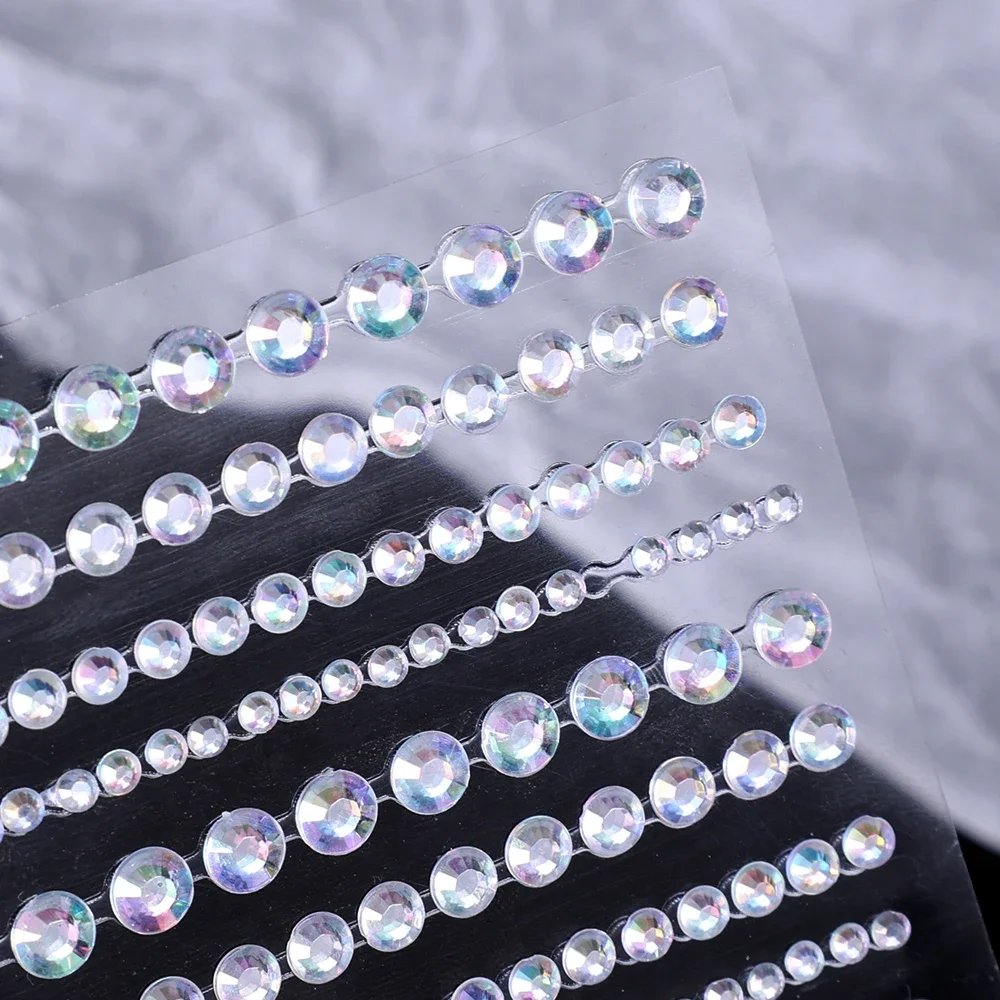 Love Diamond Stickers on The Face Rhinestone Makeup Bright Face Art Sticker Children's Temporary Tattoo Rhinestone Makeup Tools