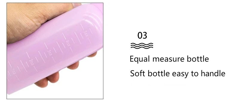 3 Color Salon Hair Oil Applicator Bottle Professional Hairdressing Dyeing Comb Bottles Barbershop Hairdresser Coloring Supplies