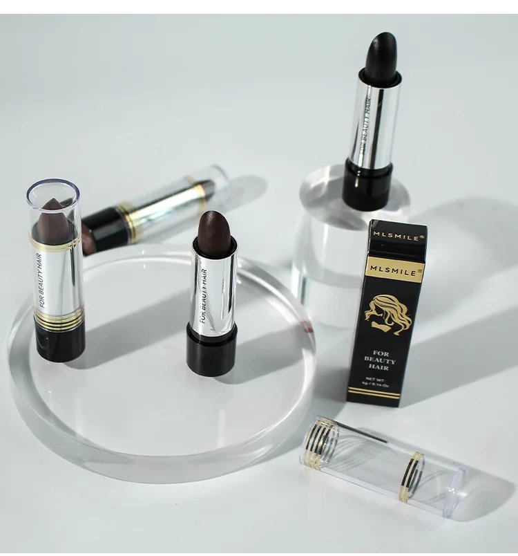 Black Brown Hair Dye Pen One-time Temporary Hair Dyeing Stick Cover Grey White Hair Fill in Hairs Coloring Styling Makeup Tools