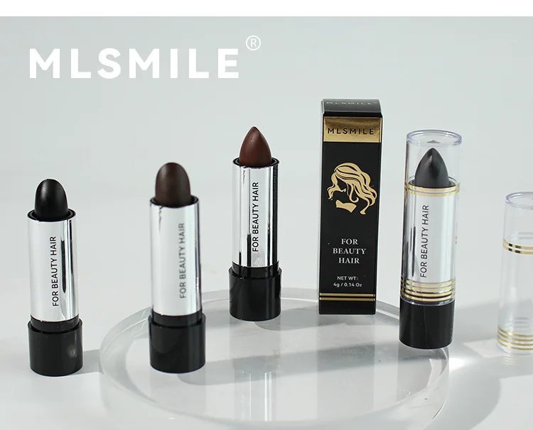 Black Brown Hair Dye Pen One-time Temporary Hair Dyeing Stick Cover Grey White Hair Fill in Hairs Coloring Styling Makeup Tools